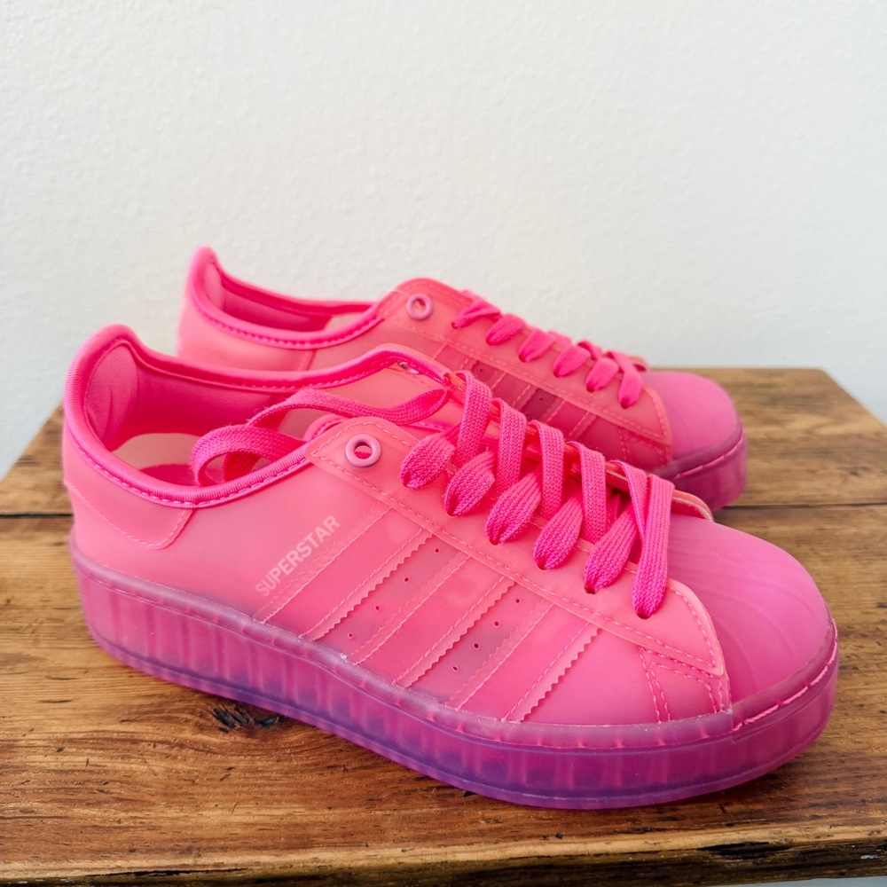 NWT Adidas Superstar Pink Jelly Shoes